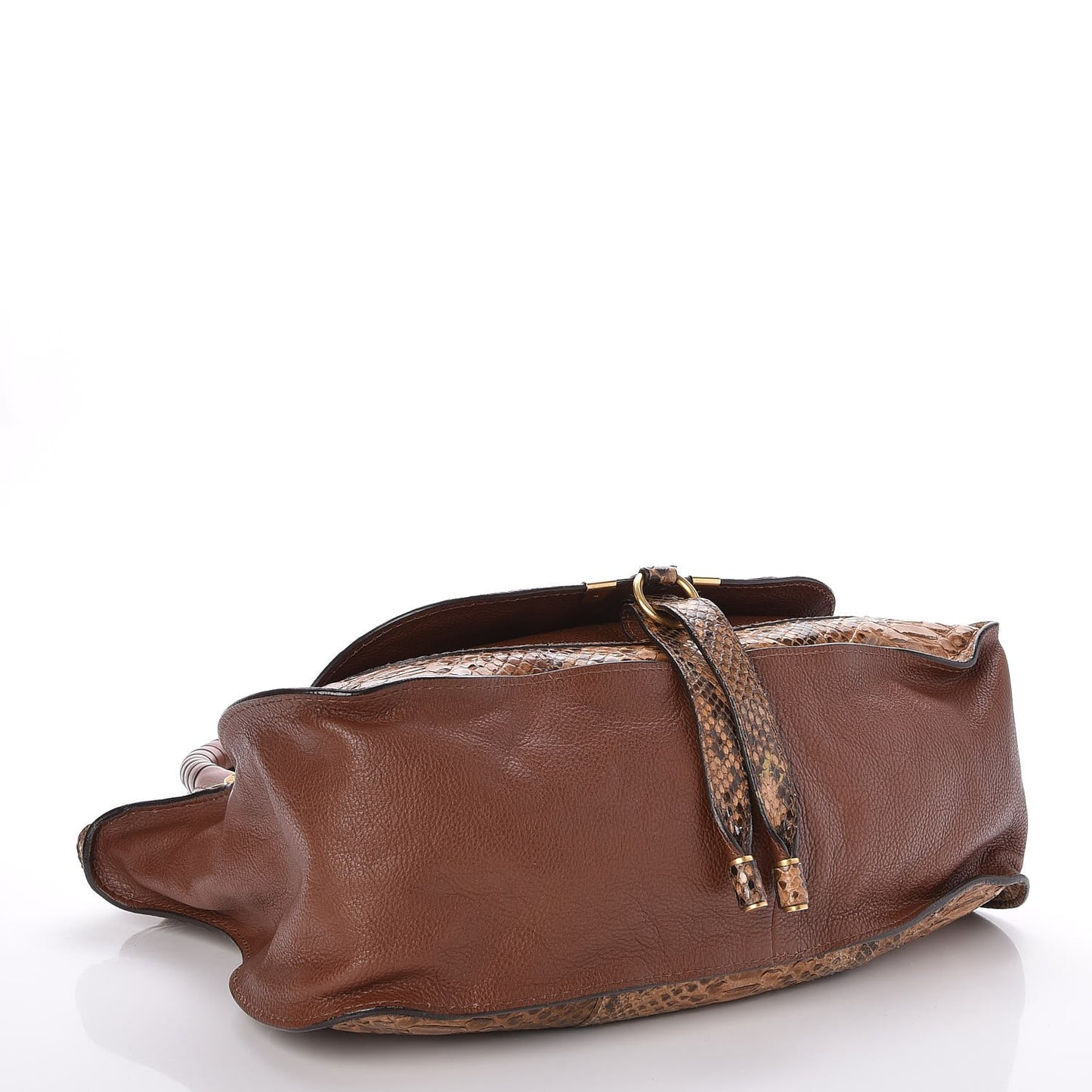 Python Calfskin Medium Marcie Satchel