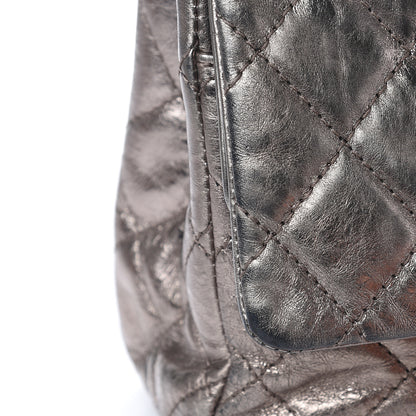 Chanel Metallic Aged Calfskin Quilted 2.55 Reissue 227 Flap Dark Silver 11 of 21