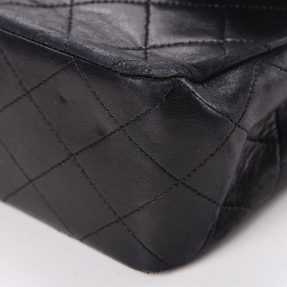 Chanel Lambskin Quilted Medium Double Flap Black 11 of 19