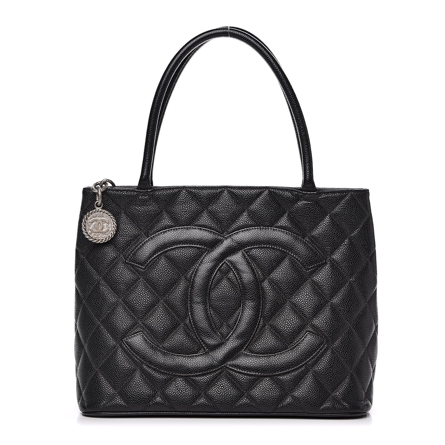 Chanel Caviar Quilted Medallion Tote Black 1 of 15
