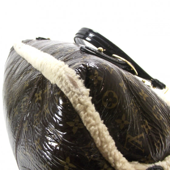 Patent Monogram Shearling Sac Thunder