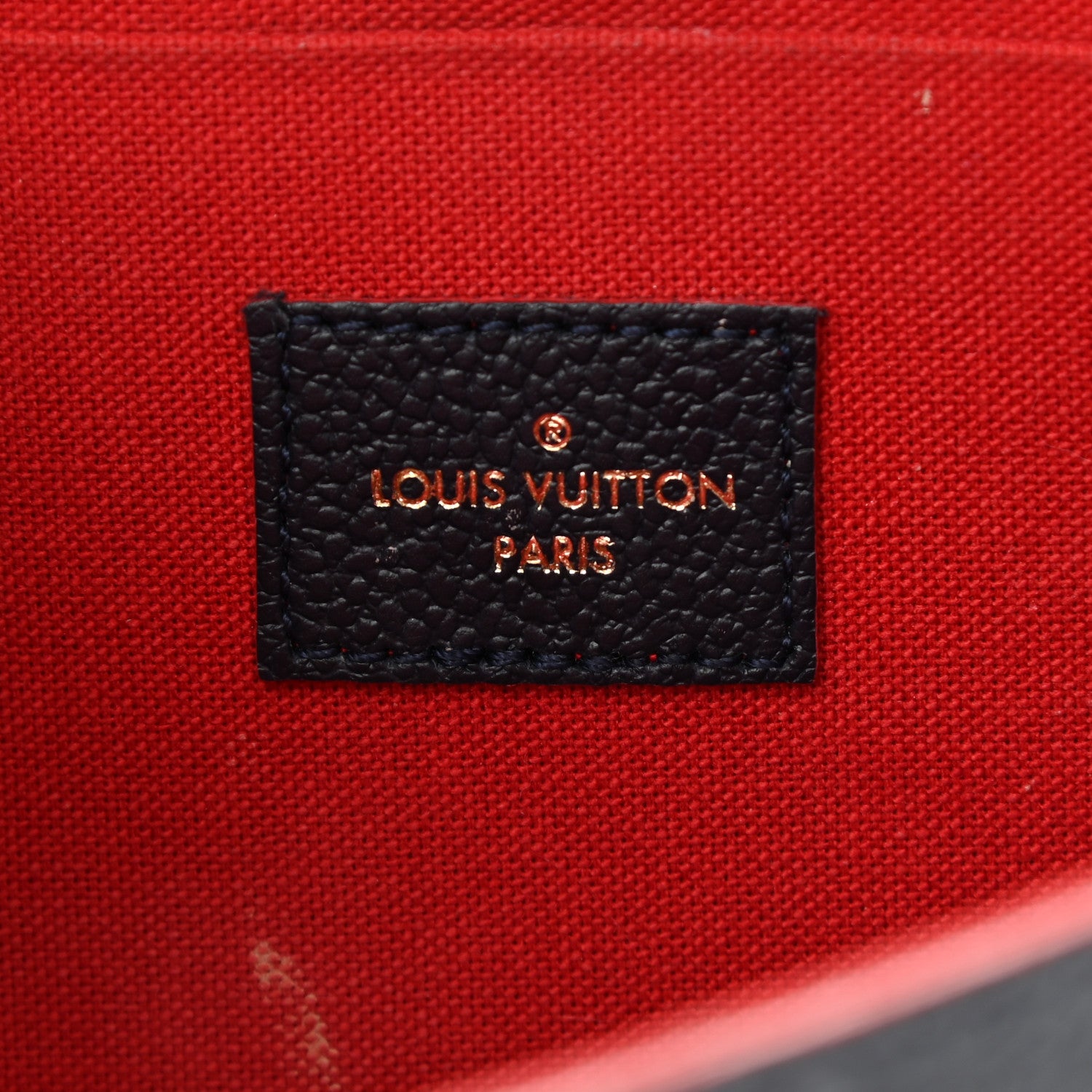 Louis Vuitton Empreinte Pochette Felicie Chain Wallet Marine Rouge 9 of 13
