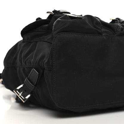 Prada Tessuto Nylon Saffiano Small Backpack Black 8 of 10