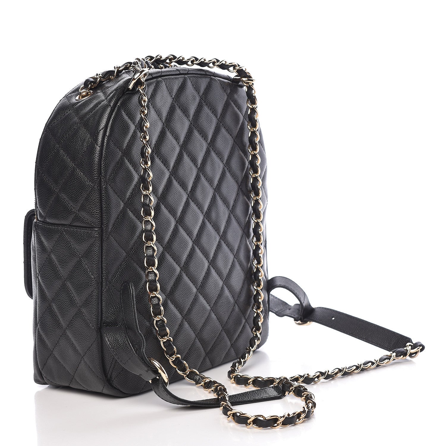 Chanel Caviar Quilted Large CC Day Backpack Black 3 of 10