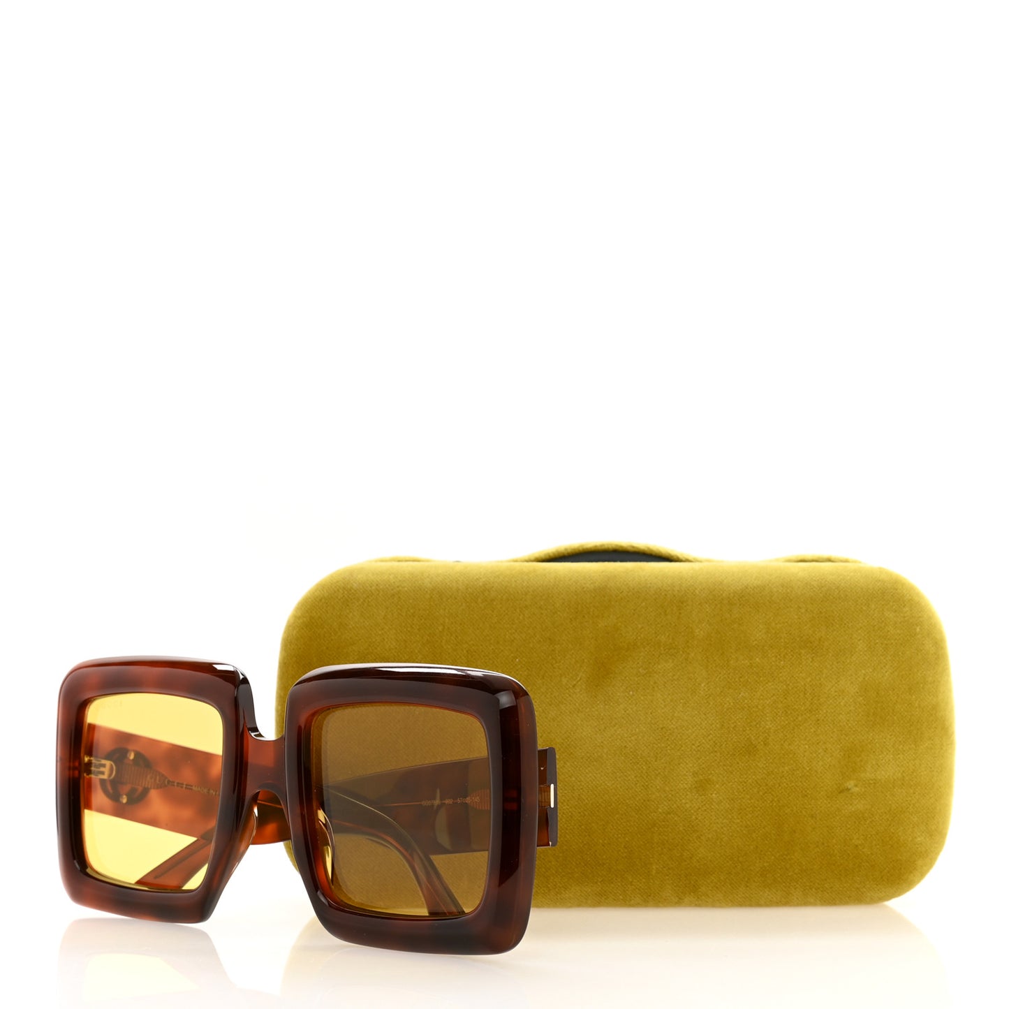Square Frame GG0783S Sunglasses Havana