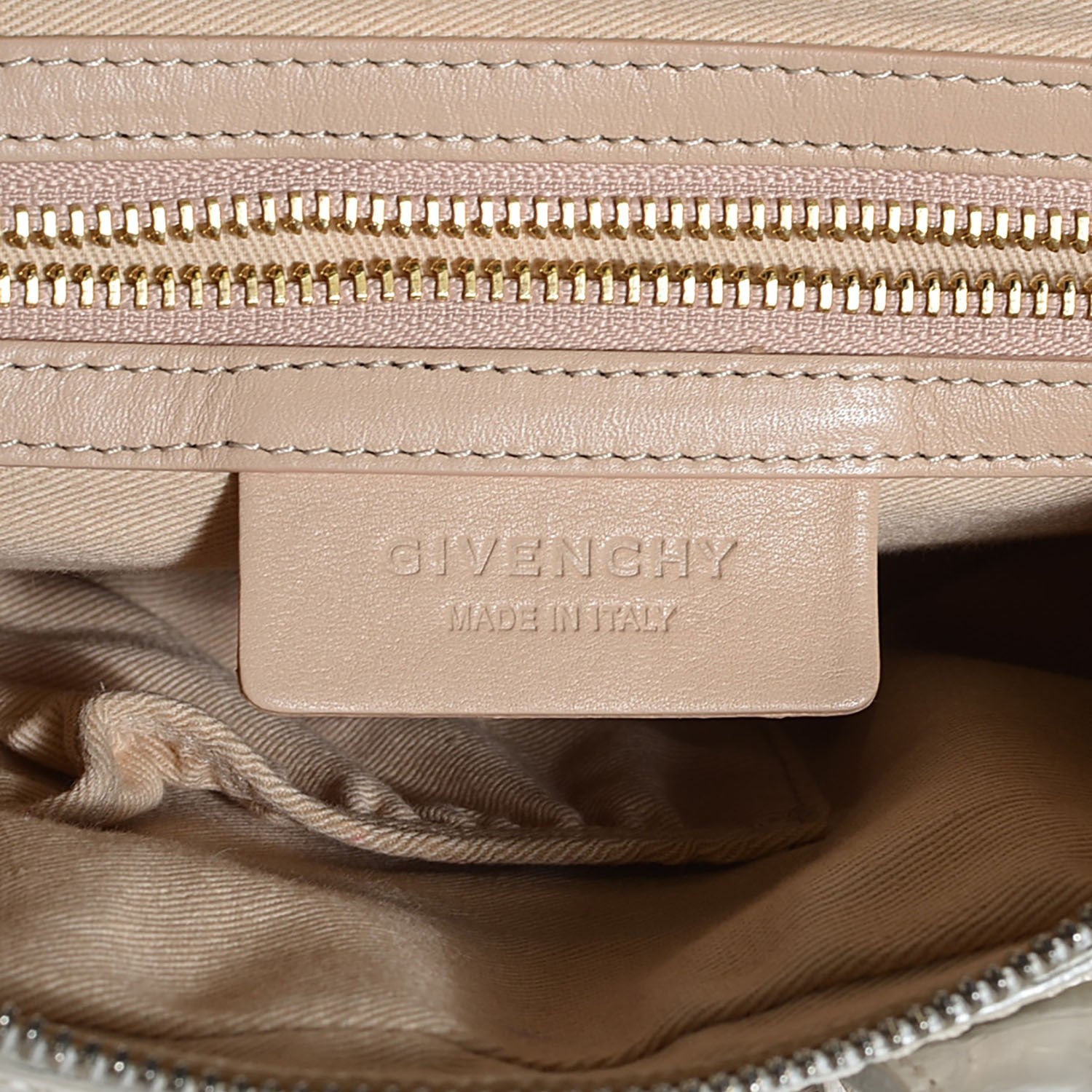 Givenchy Calfskin Crocodile Embossed Micro Nightingale White 6 of 8