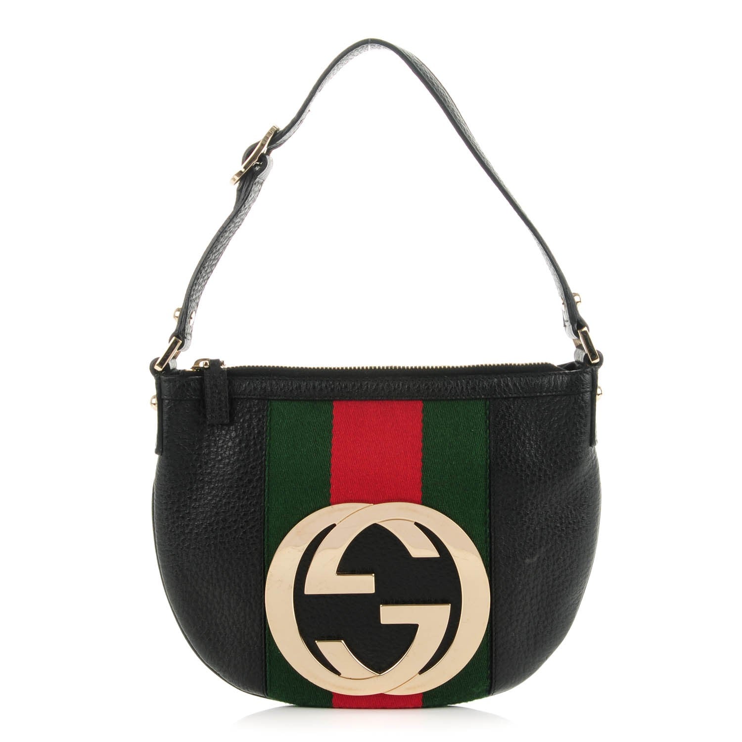 Gucci Calfskin Web Small Blondie Hobo Black 1 of 9