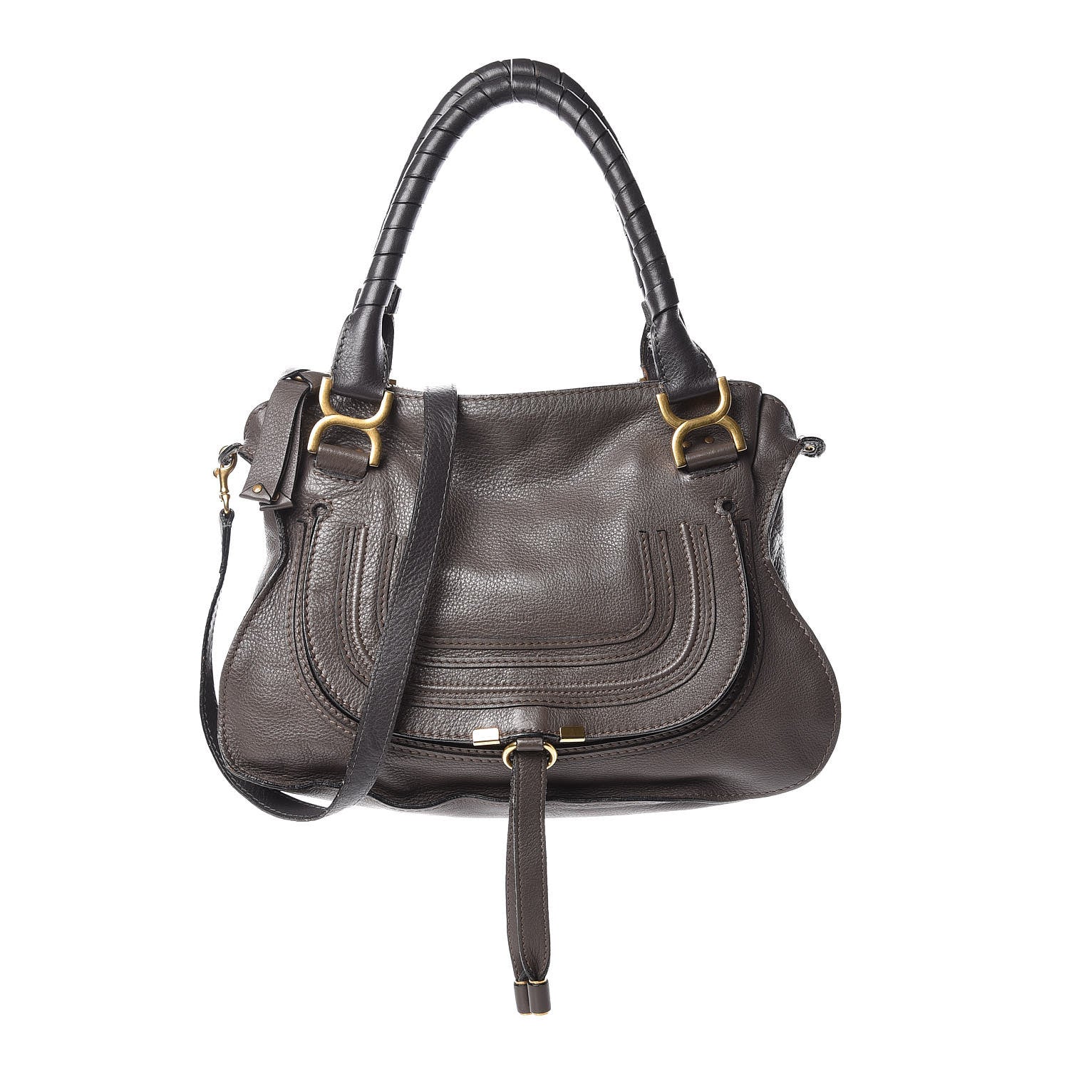 Chloe Calfskin Medium Marcie Satchel Ash 1 of 23
