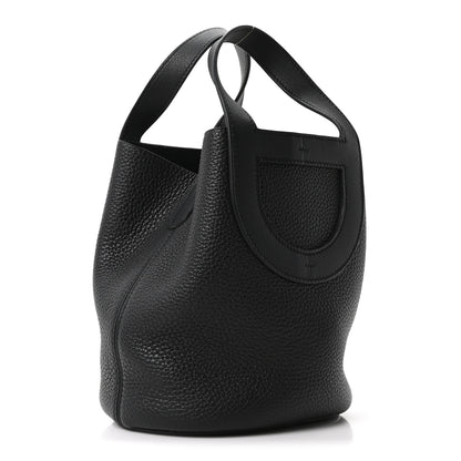 Hermes Taurillon Clemence Swift In-The-Loop 18 Bag Black 3 of 11