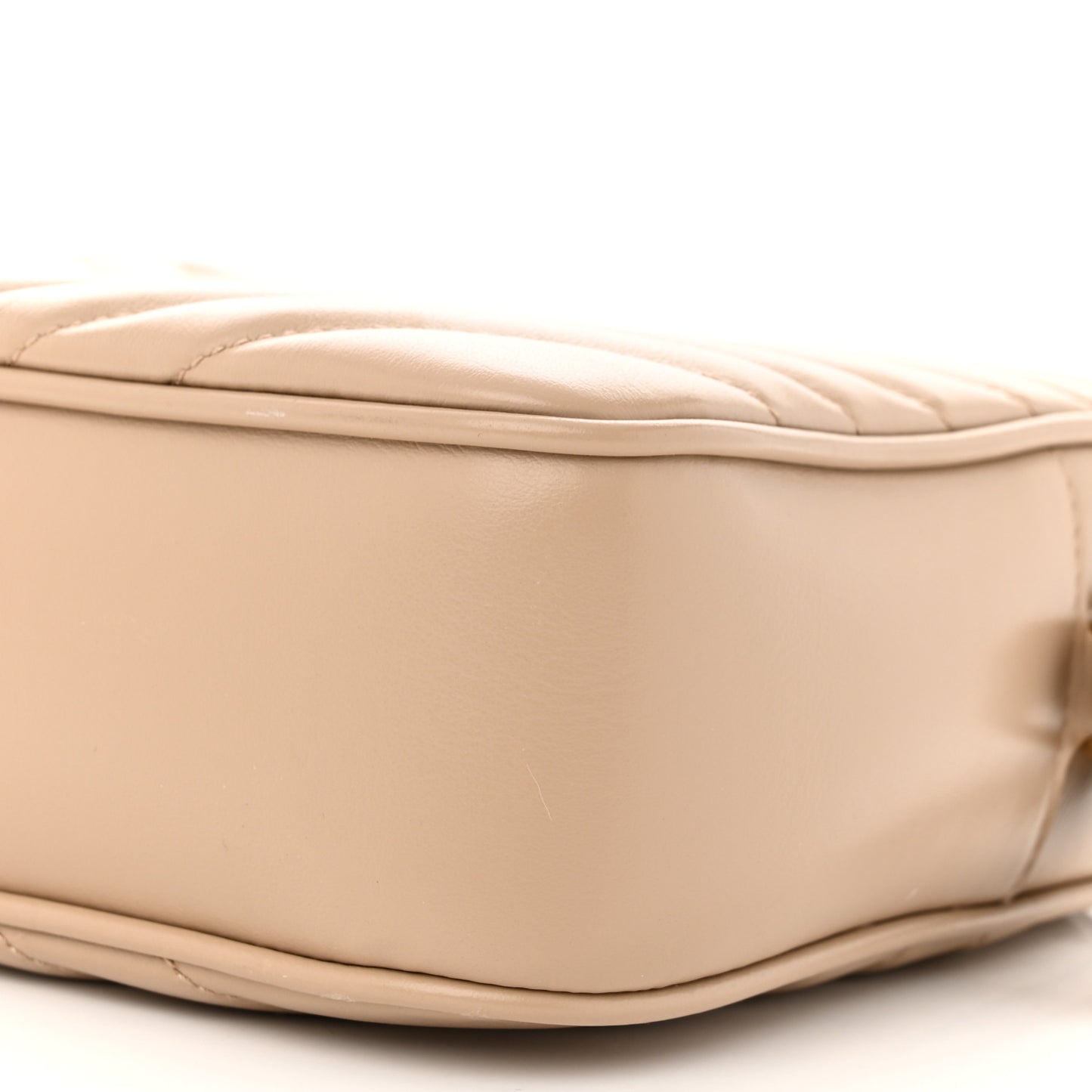 Calfskin Matelasse Monogram Lou Camera Bag Dark Beige
