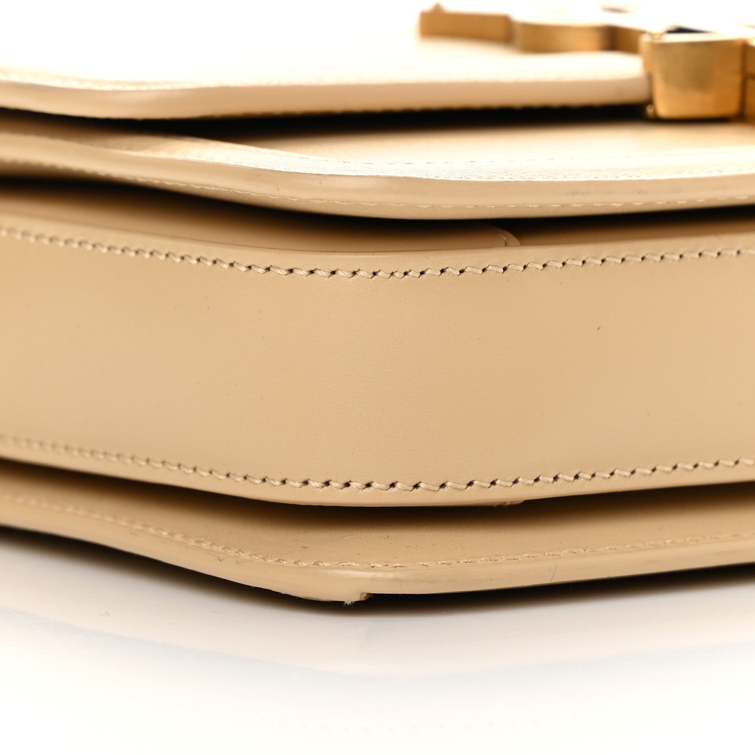 Saint Laurent Smooth Calfskin Small Solferino Satchel Ivory Natural 8 of 14