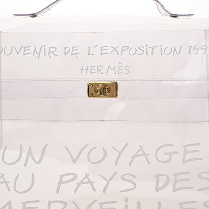 Hermes Vinyl Souvenir De L'Exposition Kelly Transparent 6 of 10