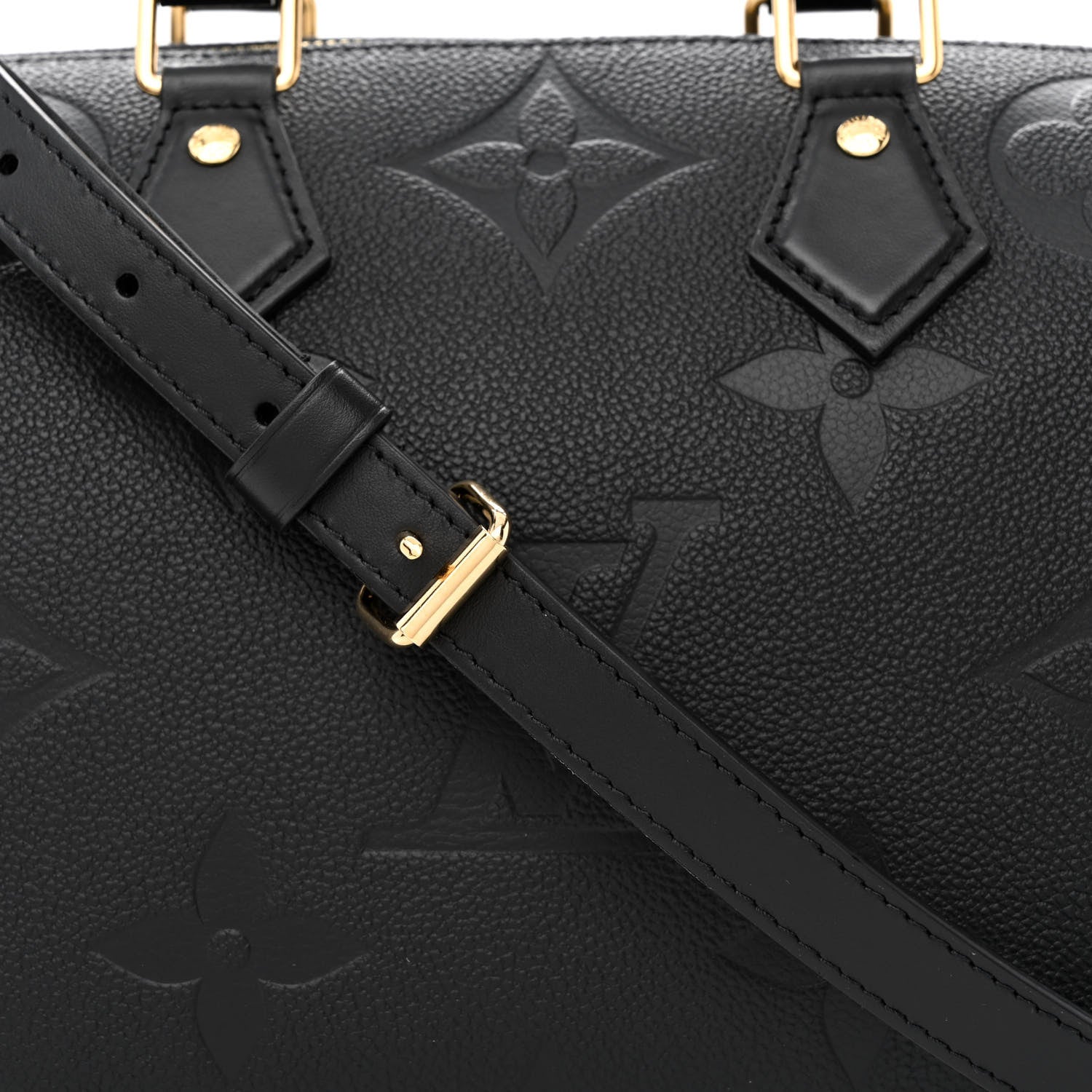 Louis Vuitton Empreinte Monogram Giant Speedy Bandouliere 25 Black 7 of 10