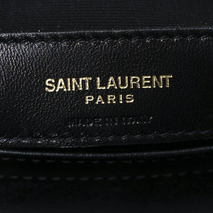 Saint Laurent Calfskin Y Quilted Monogram Toy Loulou Crossbody Bag Black 8 of 13