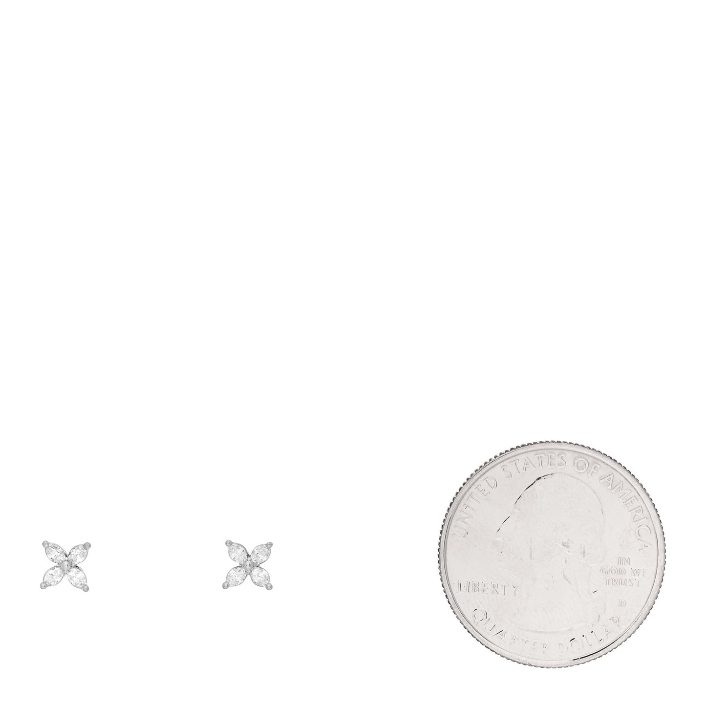 Platinum Diamond .19ct Mini Victoria Earrings