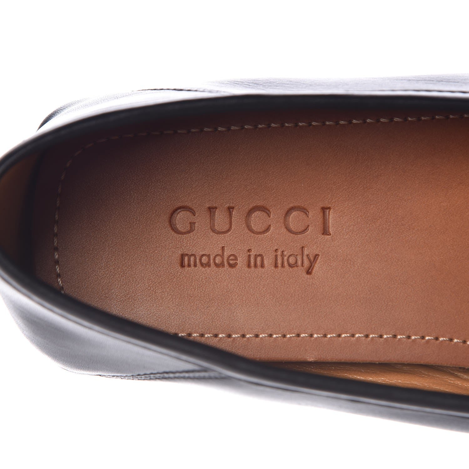 Gucci Velvety Calfskin Web Mens Noel Driver Loafers 8 Black 7 of 9