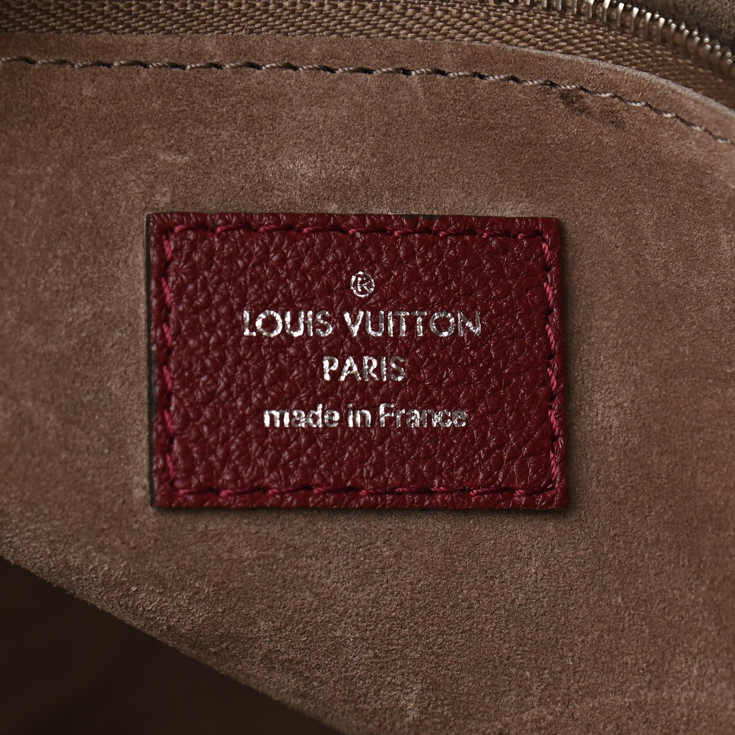 Louis Vuitton Veau Cachemire Ayers Soft Lockit MM Grenat 6 of 11