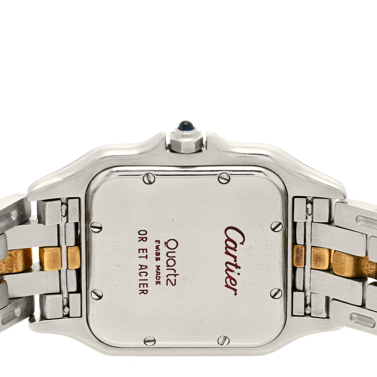 Stainless Steel 18K Yellow Gold 27mm Panthere Quartz Watch