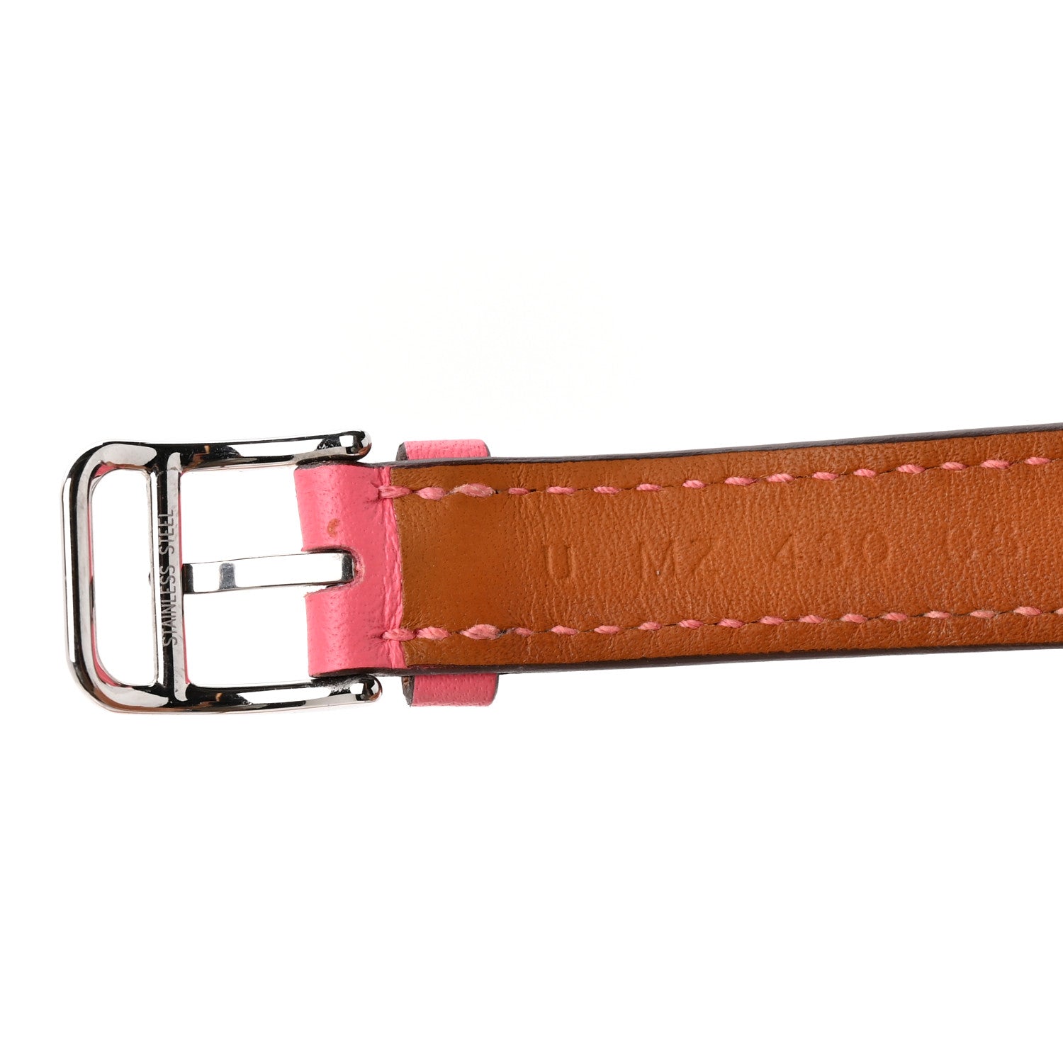 Hermes Swift 41mm Apple Watch Double Tour Band Rose Azalee 5 of 6