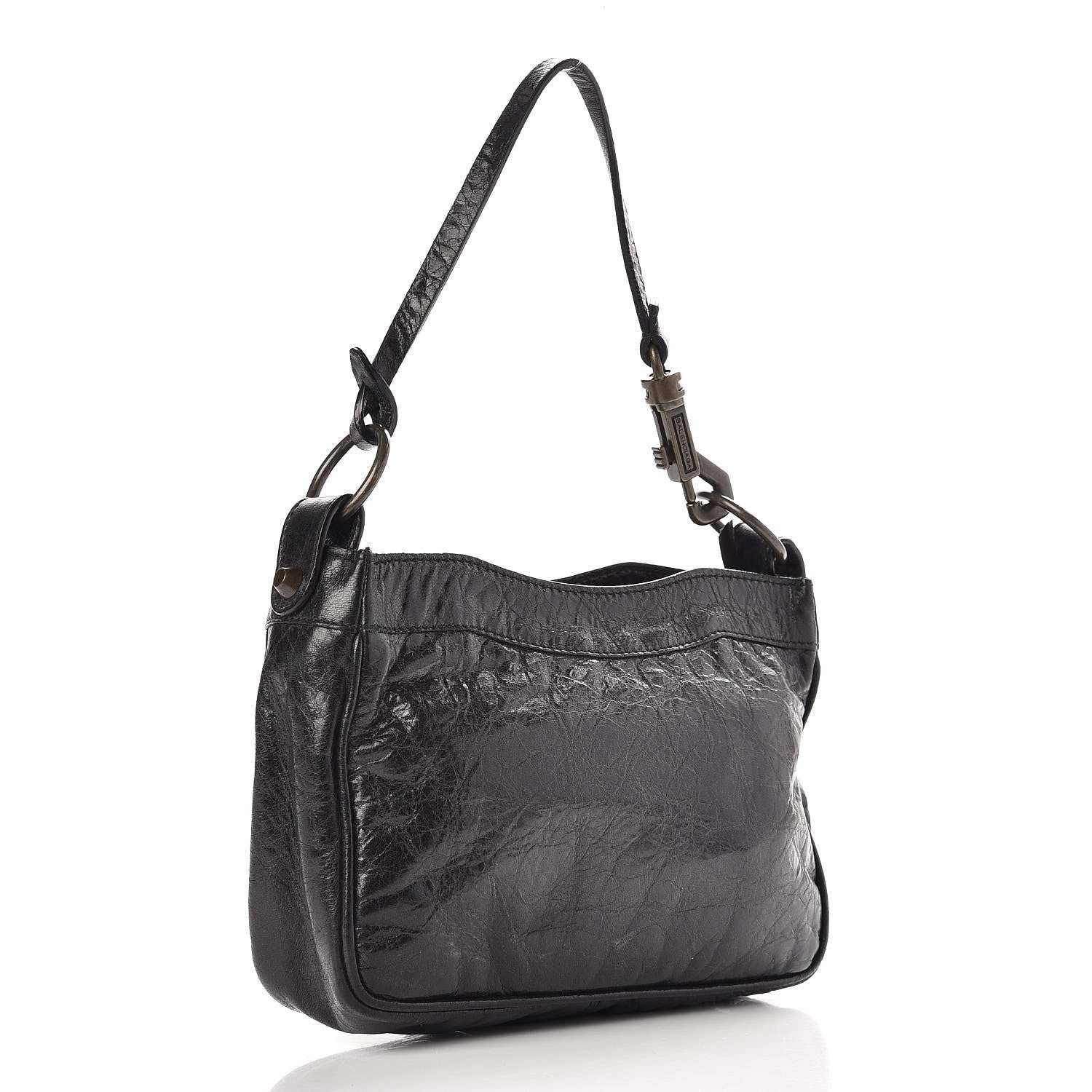 Balenciaga Chevre Classic Hardware Shoulder Bag Black 3 of 9