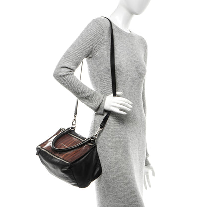 Givenchy Smooth Calfskin Wood Paneled Medium Pandora Black 2 of 7