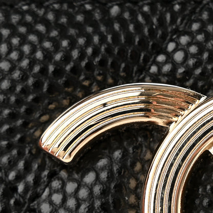 Chanel Caviar Quilted Striated Card Holder Black 9 of 11