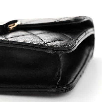 Chanel Sheepskin Quilted Mini Beauty Lock Flap Black 11 of 12