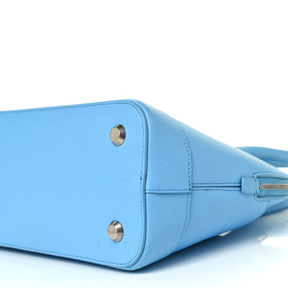 Balenciaga Grained Calfskin S Ville Top Handle Bag Blue 16 of 21