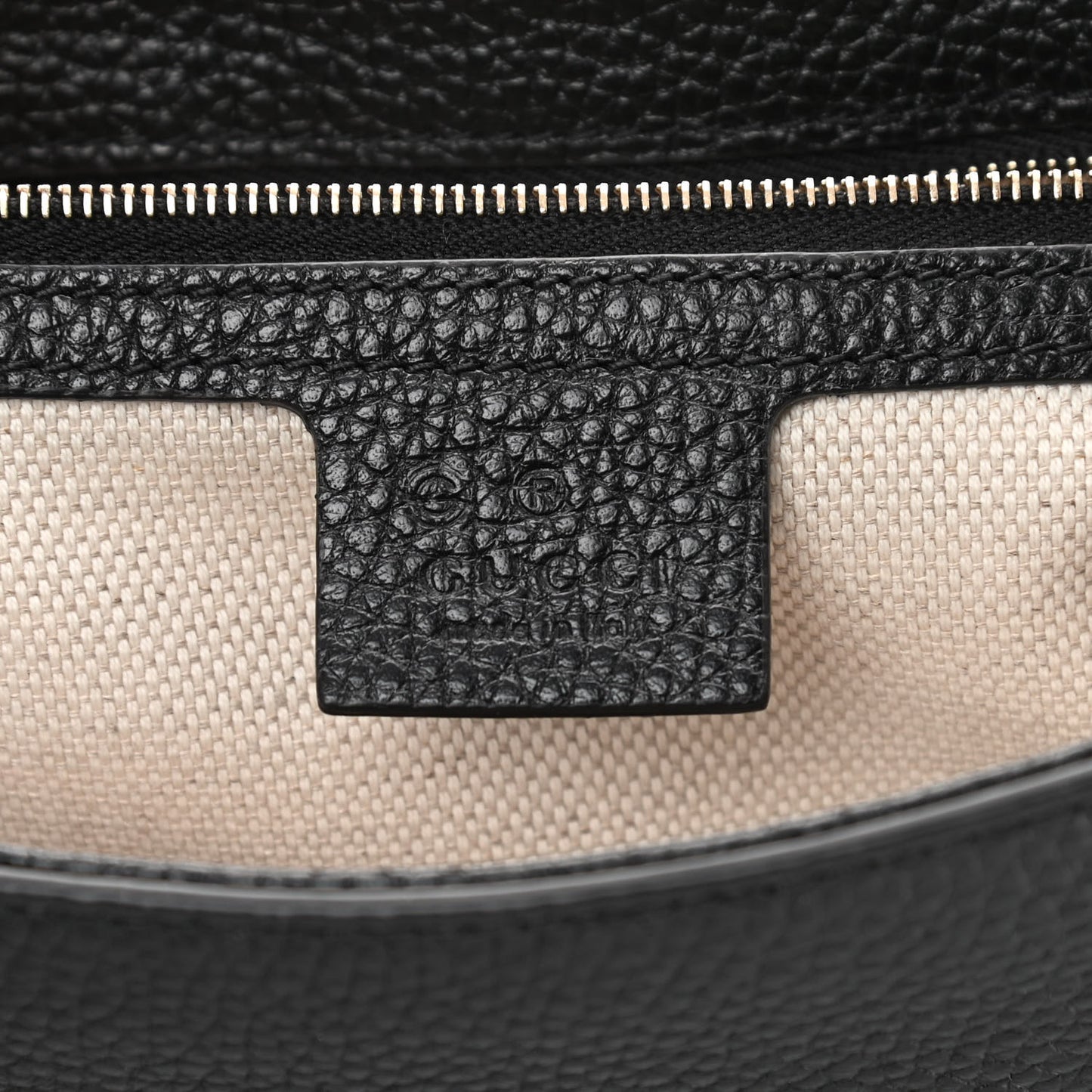 Pebbled Calfskin Medium Soho Flap Crossbody Black