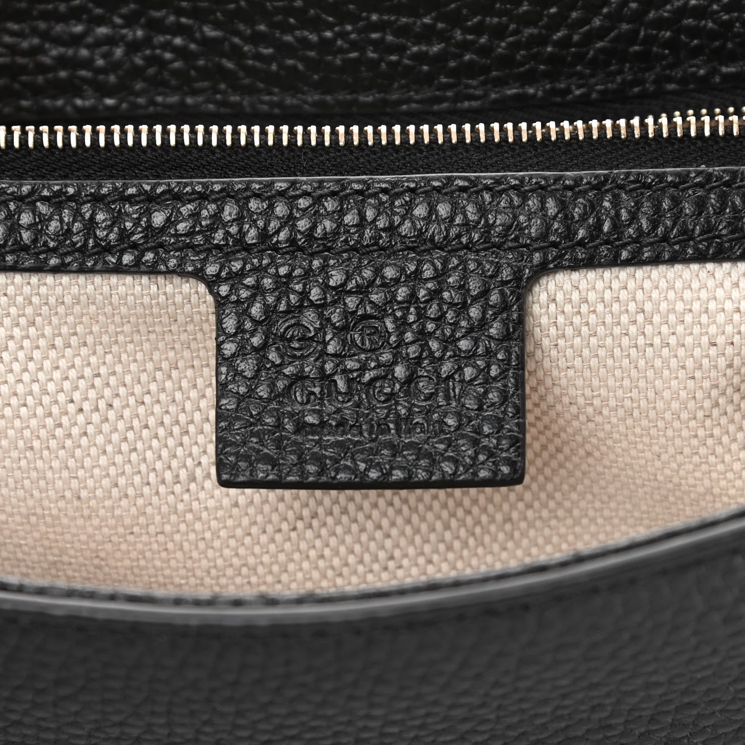 Gucci Pebbled Calfskin Medium Soho Flap Crossbody Black 6 of 11
