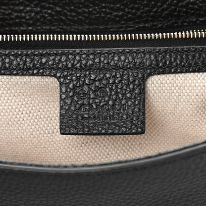 Gucci Pebbled Calfskin Medium Soho Flap Crossbody Black 6 of 11