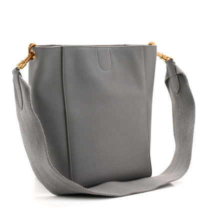 Celine Soft Grained Calfskin Small Sangle Bucket Bag Kohl 3 of 10