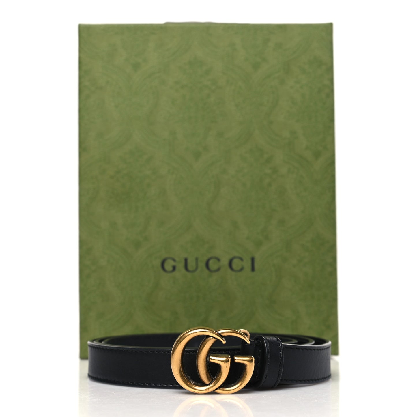 Calfskin Double G 20mm Belt 85 34 Black