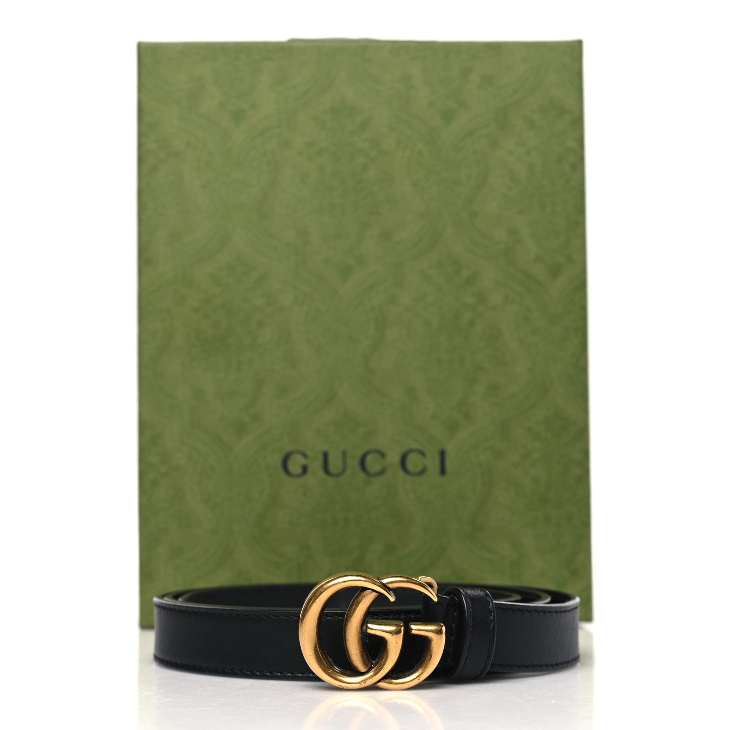 Gucci Calfskin Double G 20mm Belt 85 34 Black 7 of 7