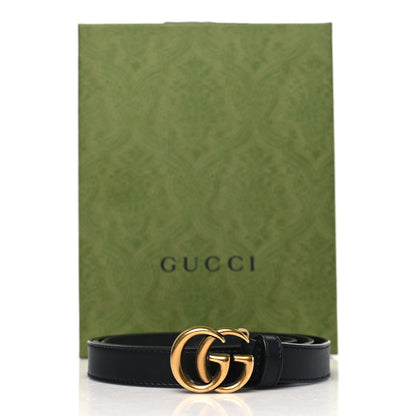 Gucci Calfskin Double G 20mm Belt 85 34 Black 7 of 7