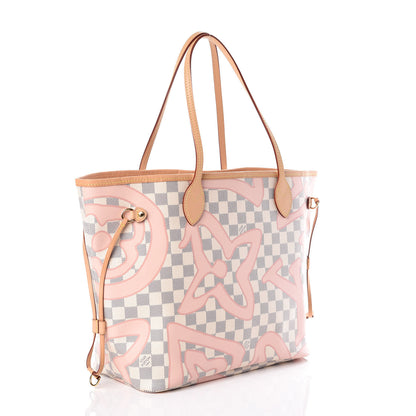 Louis Vuitton Damier Azur Tahitienne Neverfull MM 4 of 10