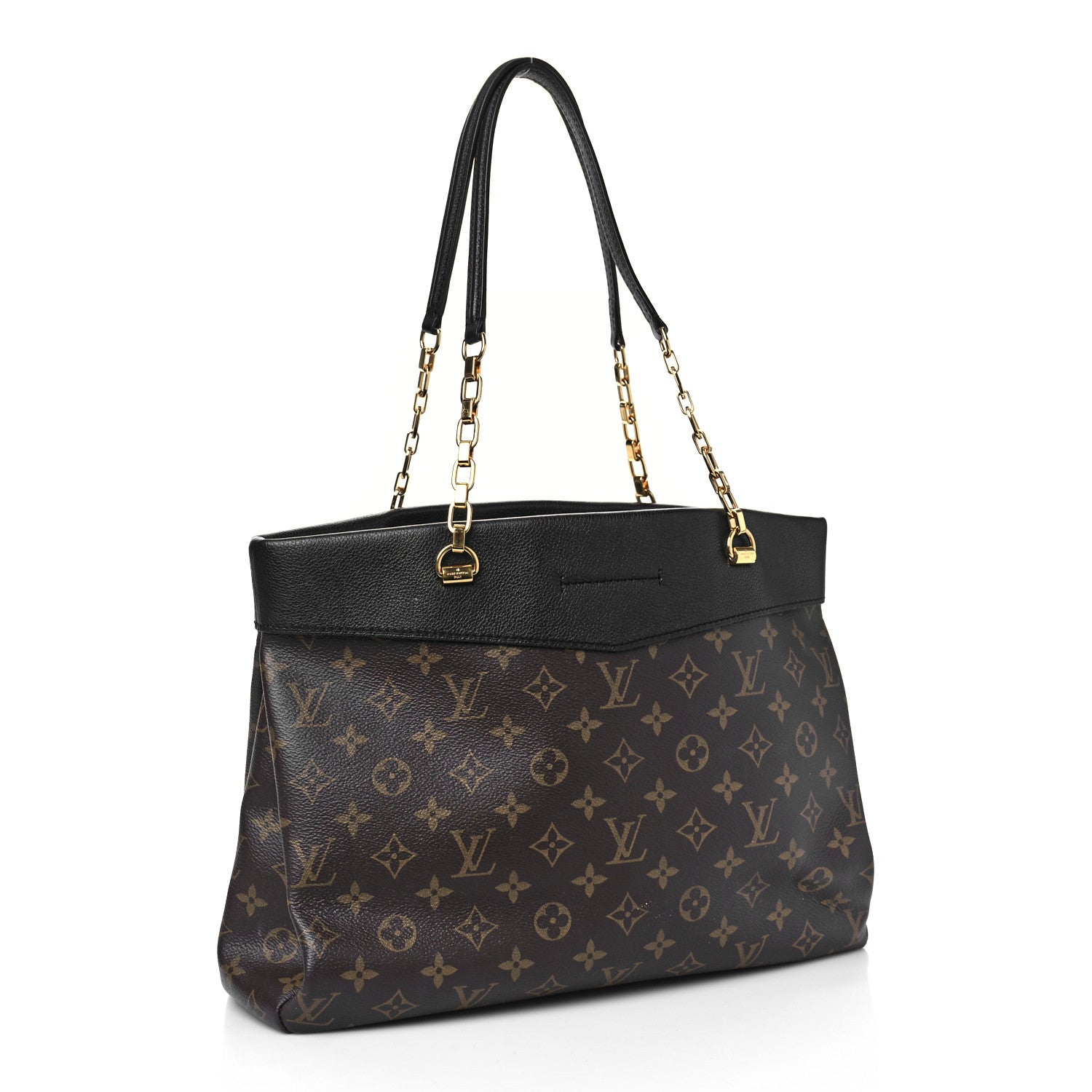 Louis Vuitton Monogram Pallas Shopper Black 3 of 8