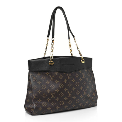 Louis Vuitton Monogram Pallas Shopper Black 3 of 8