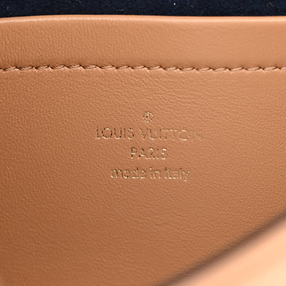 Louis Vuitton Lambskin Embossed Monogram Pochette Coussin Camel 6 of 9
