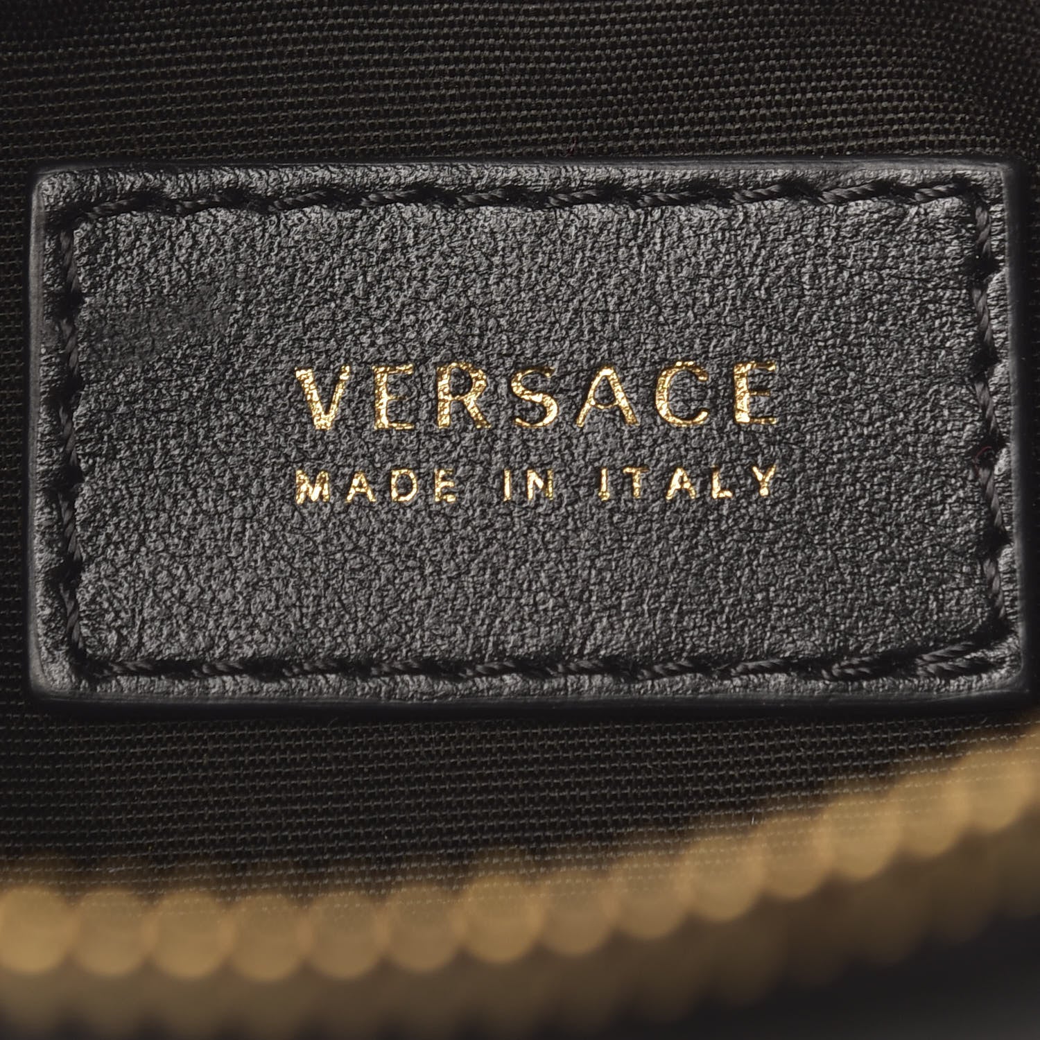 Versace Calfskin 90's Vintage Logo Crossbody Clutch Black Multicolor 7 of 7