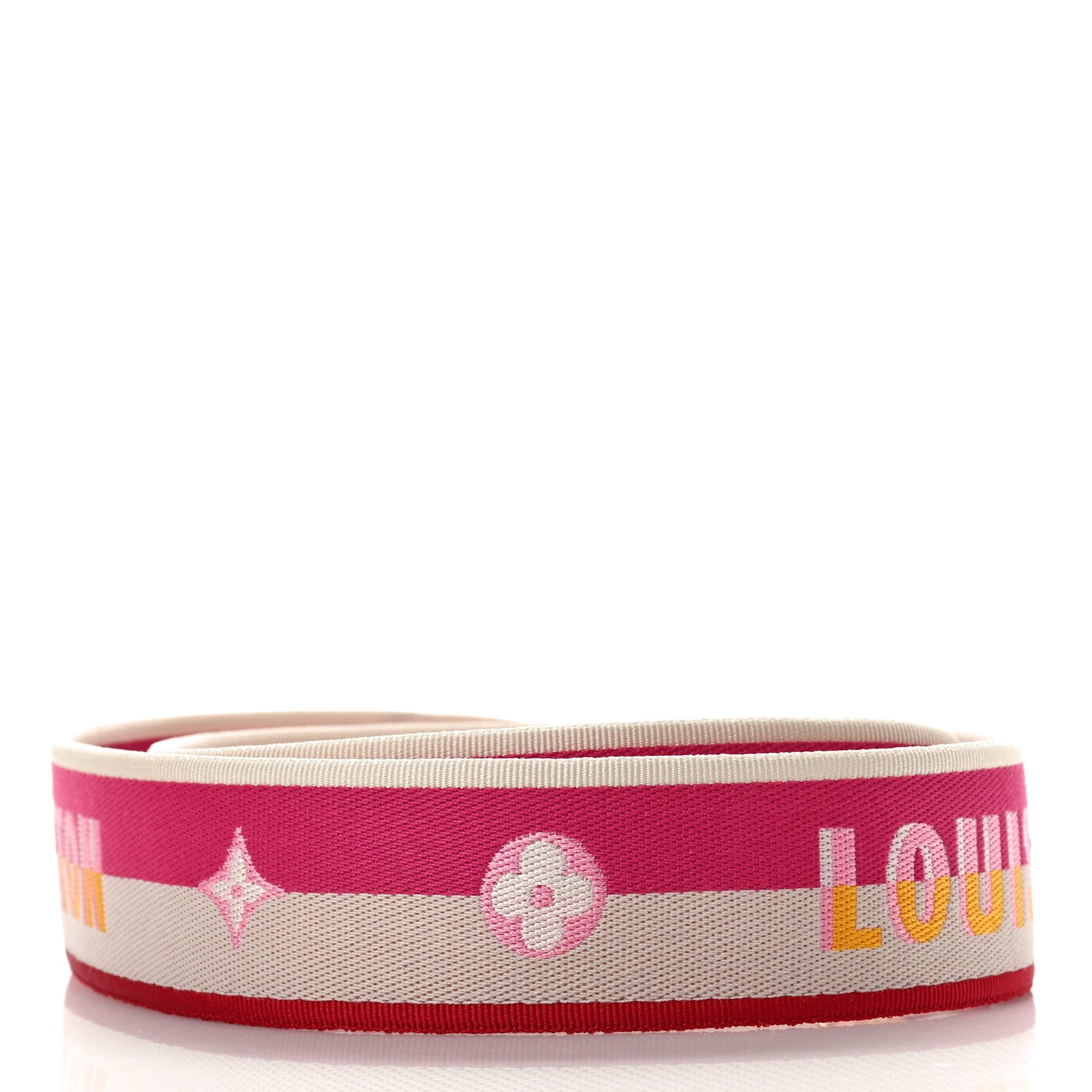 Louis Vuitton Jacquard Speedy Bandouliere 20 Shoulder Strap Fuchsia 2 of 3