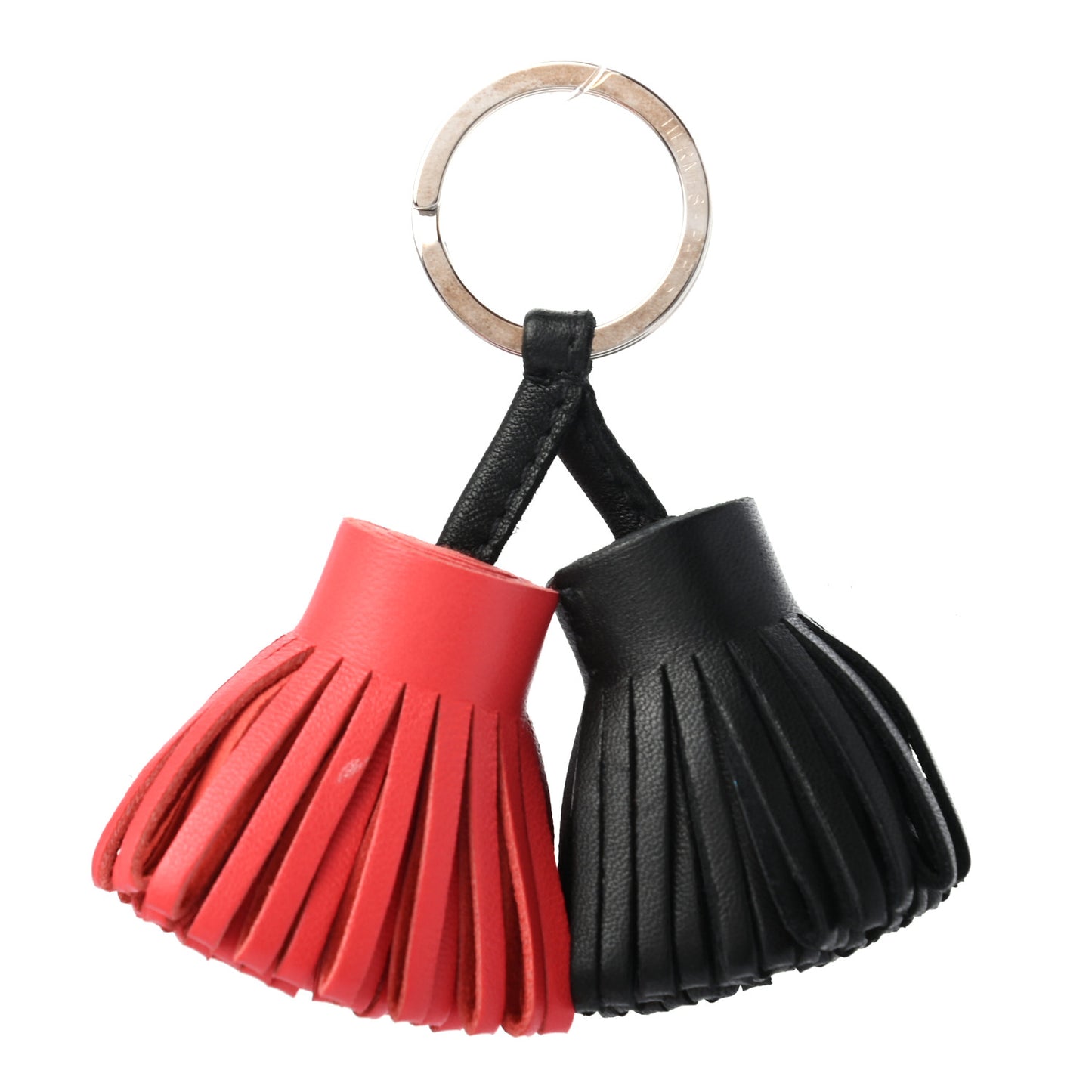 Lambskin Carmen Uno-Dos Key Holder Black Rose Jaipur