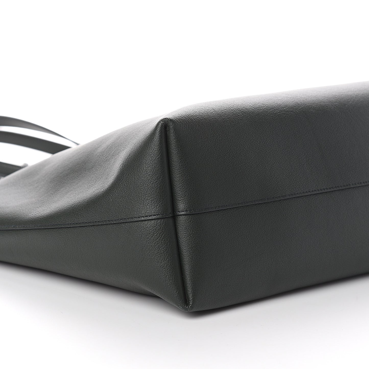 Calfskin Large Shopping Tote Dark Green