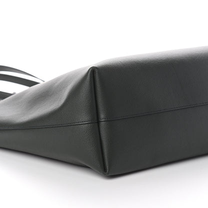 Saint Laurent Calfskin Large Shopping Tote Dark Green 7 of 8