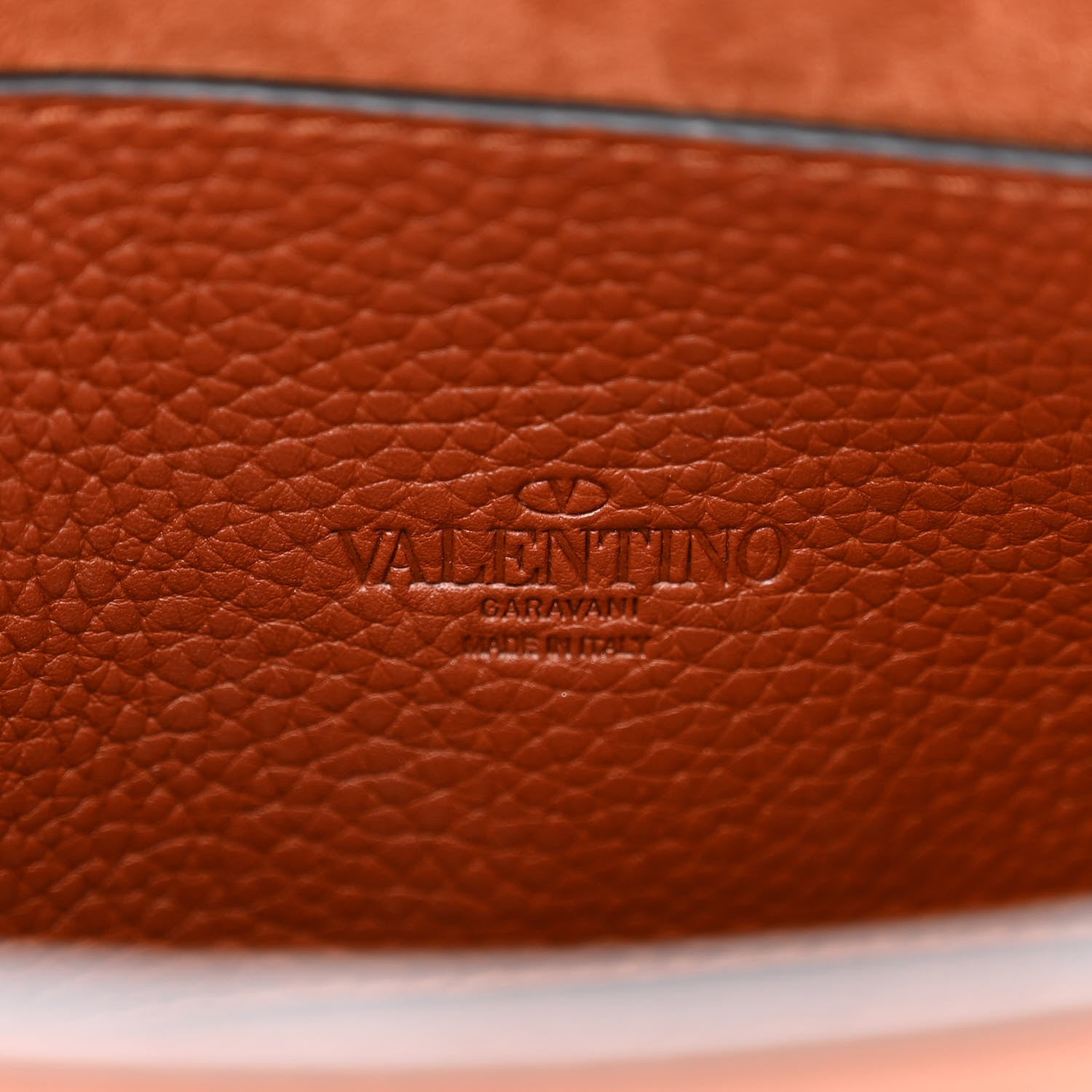 Valentino Garavani Pebbled Calfskin Medium Rockstud Flip Lock Crossbody Bag Saddle Brown 6 of 11