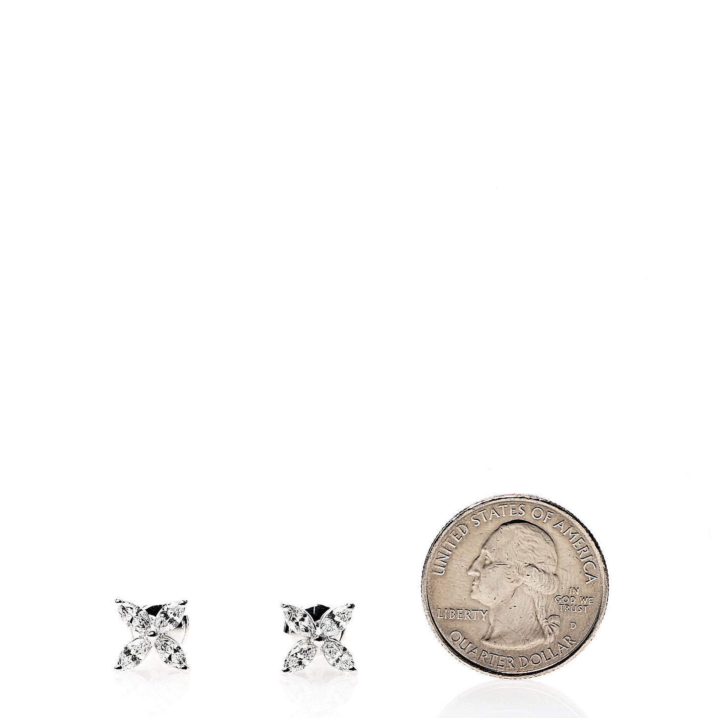Platinum Diamond Large Victoria Earrings