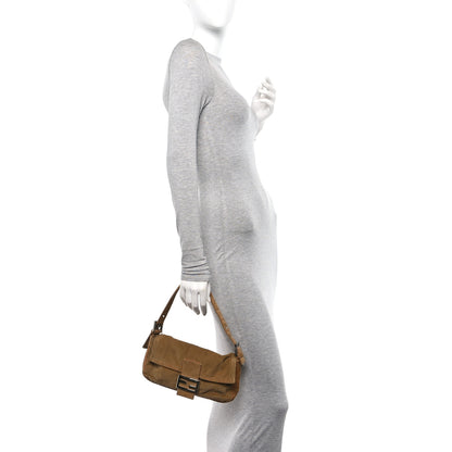 Fendi Corduroy Baguette Beige 2 of 11