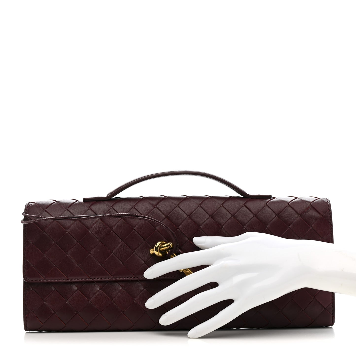 Nappa Intrecciato Long Andiamo Top Handle Clutch Barolo
