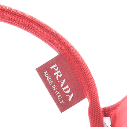 Prada Plexiglass Canapa Shopper Tote Red 9 of 10