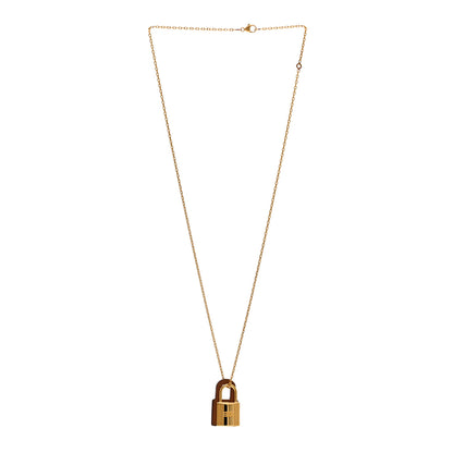 Hermes Swift Small O'Kelly Pendant Necklace Gold 3 of 7